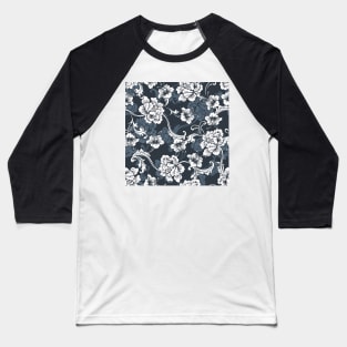 Floral Pattern Baseball T-Shirt